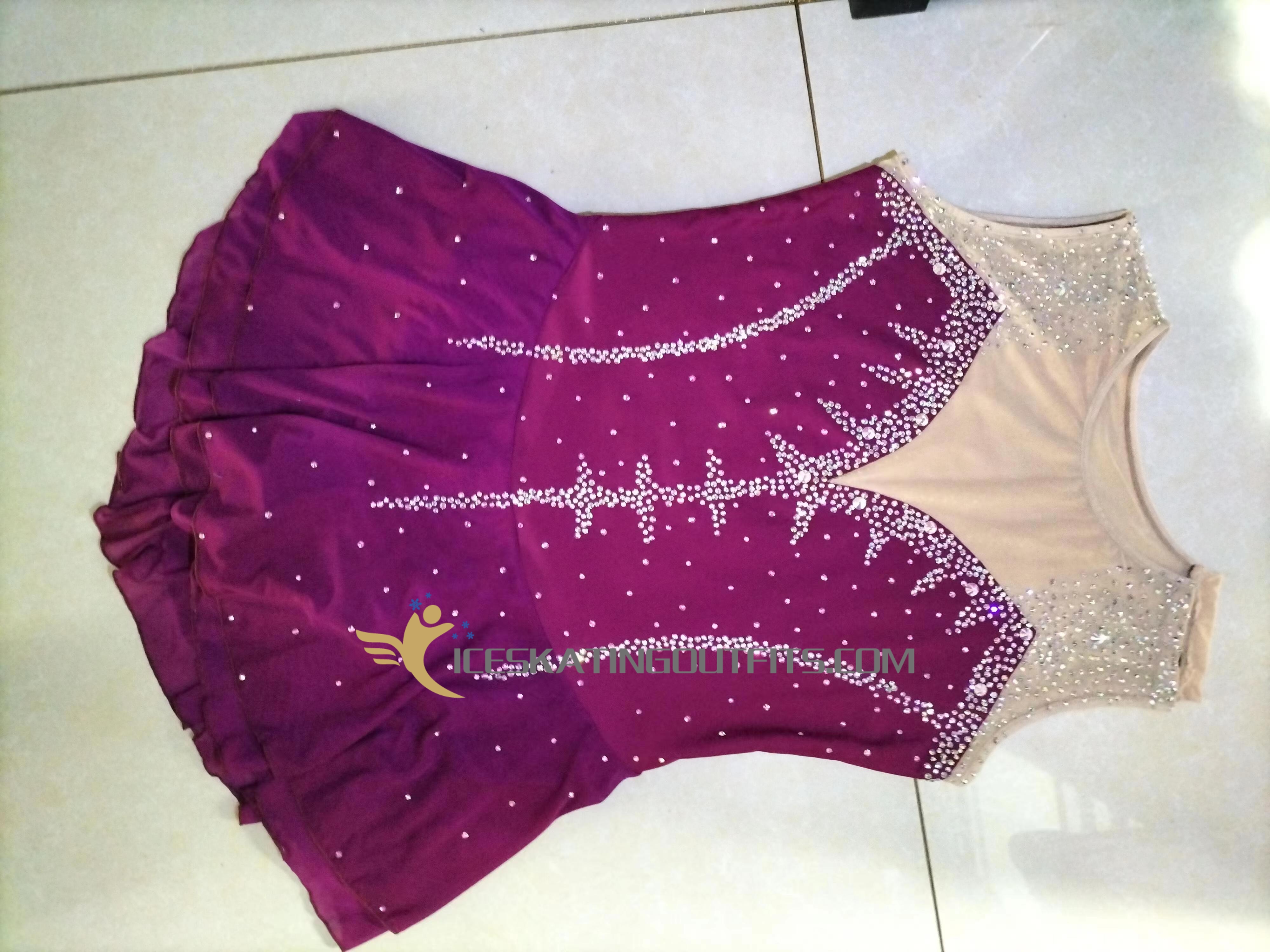 belle figure skating dress for kids B299