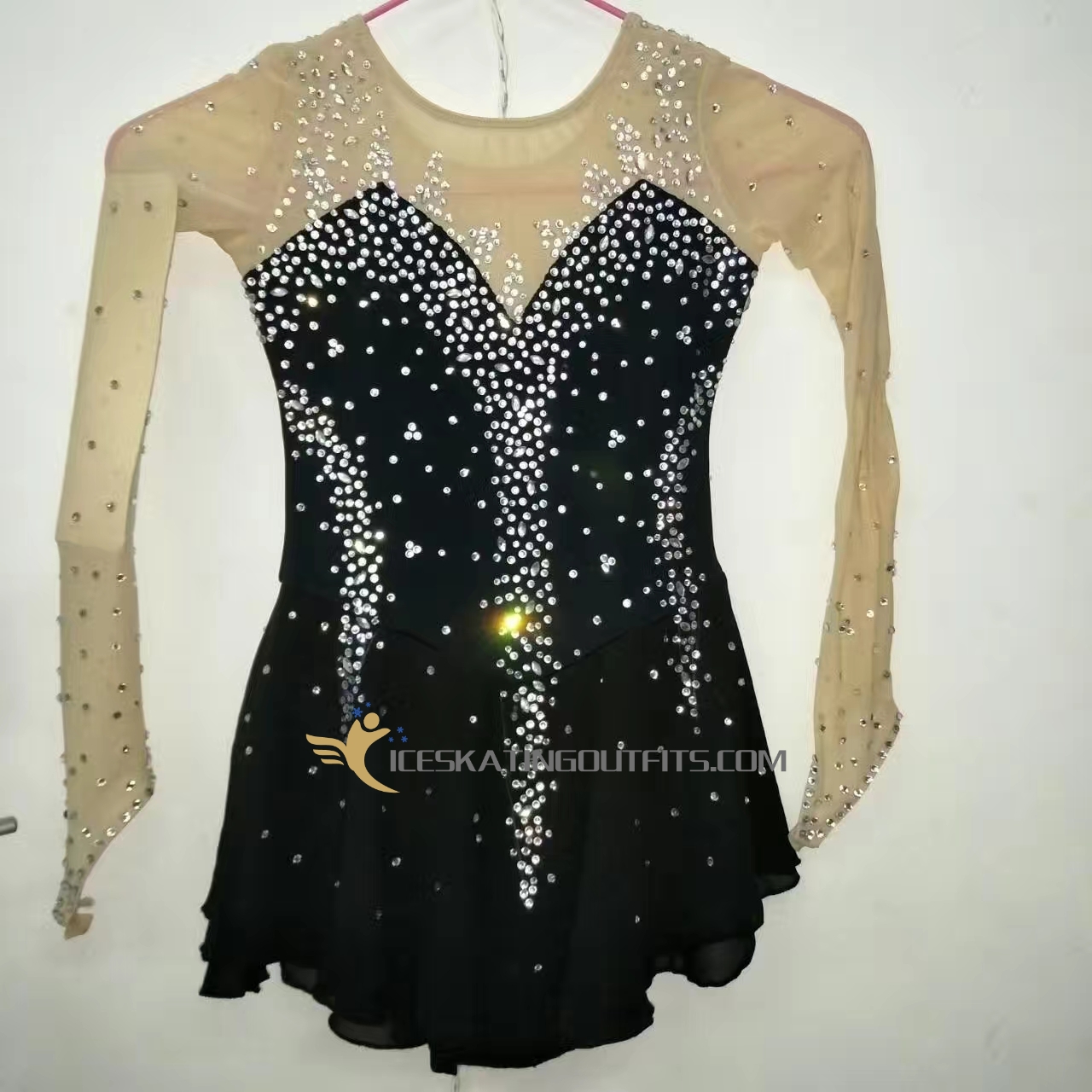 black figure skating dress B89