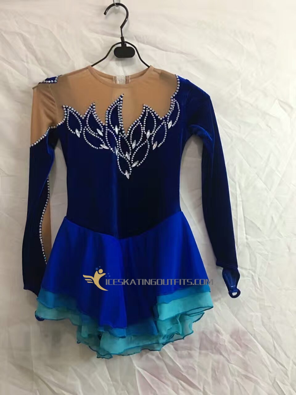 blue ice skating dress for kids B79