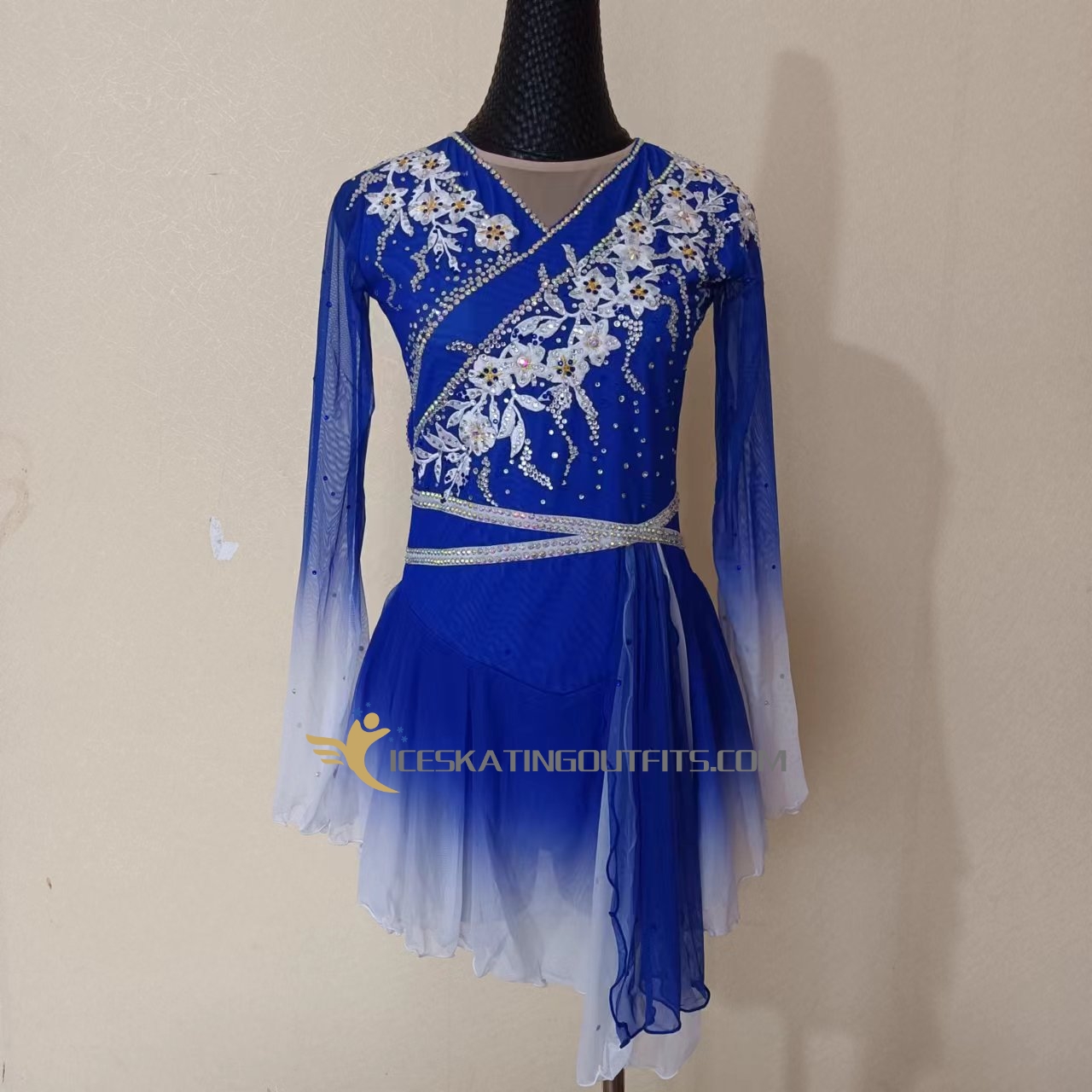 burgundy skating dress B195