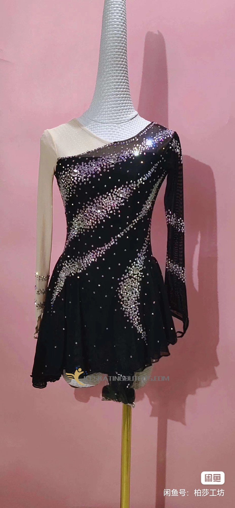 ladies fleece lined figure skating pants B212