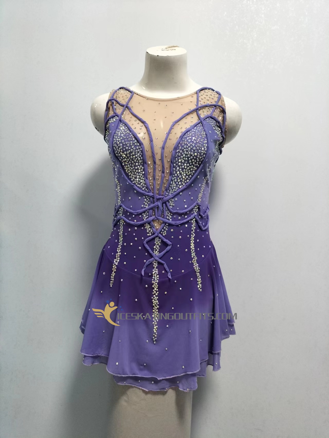 purple skating dress for women B221