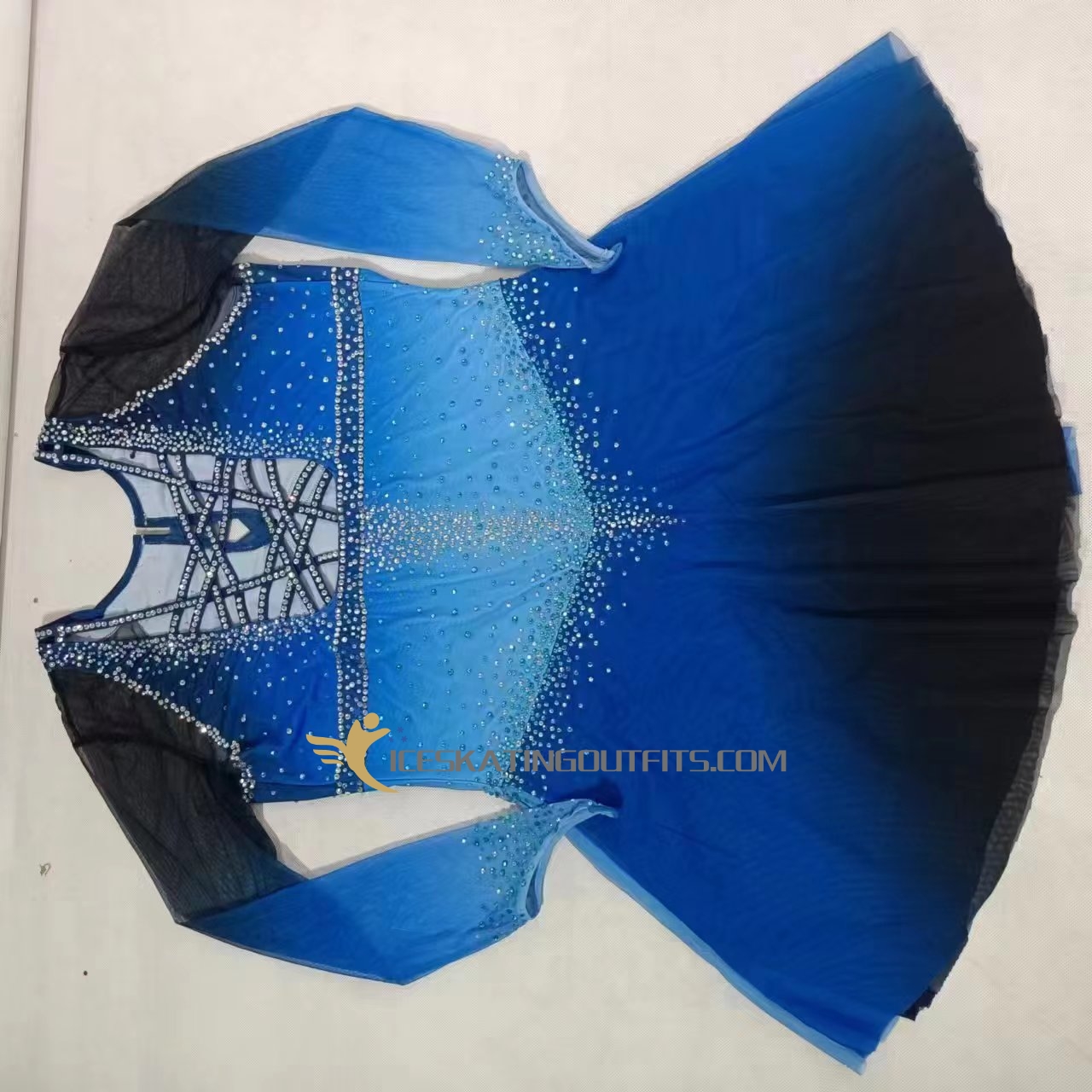 rainbow skating dress for kids B330