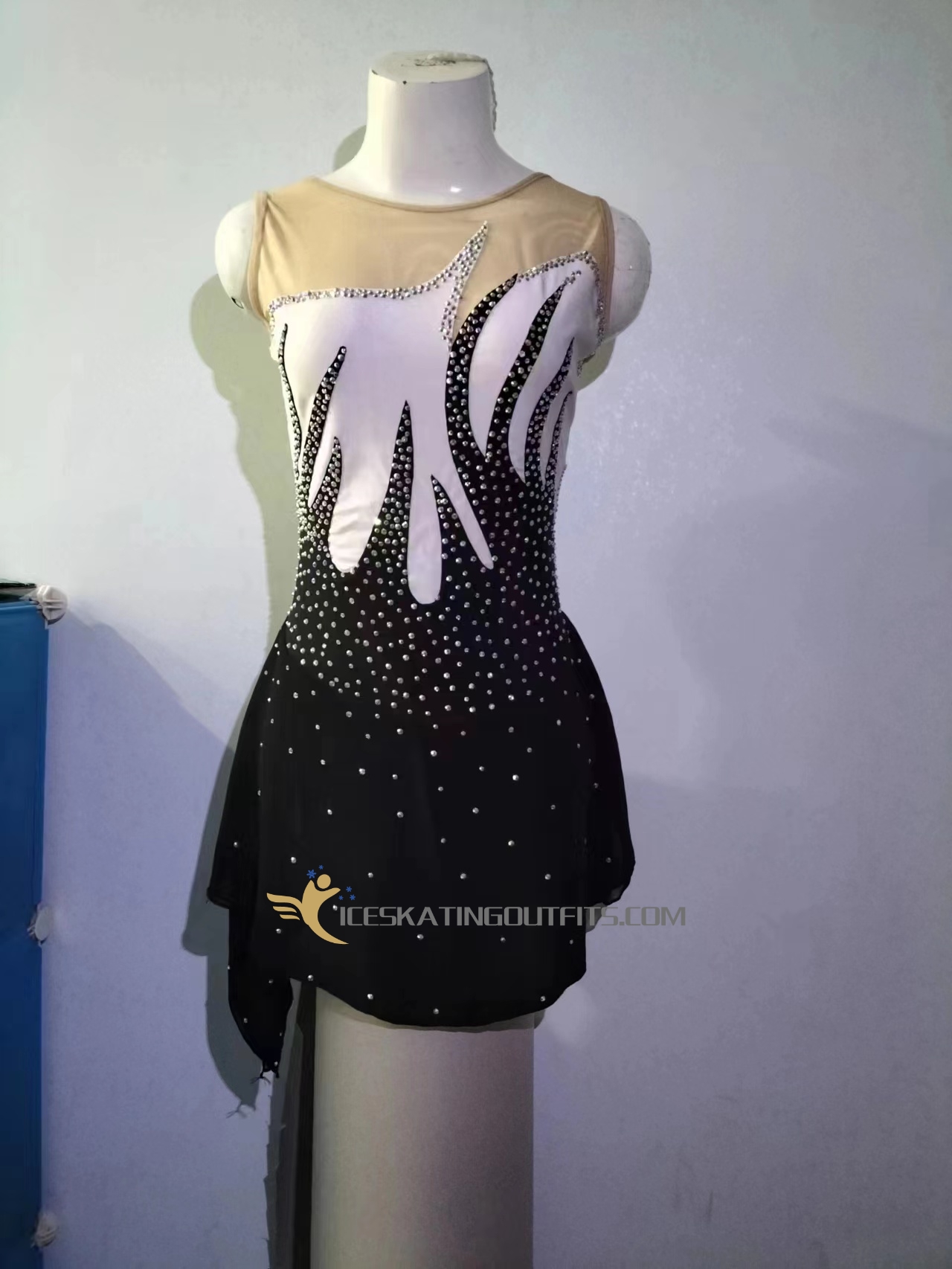 sparkle ice skating dresses for girls B319