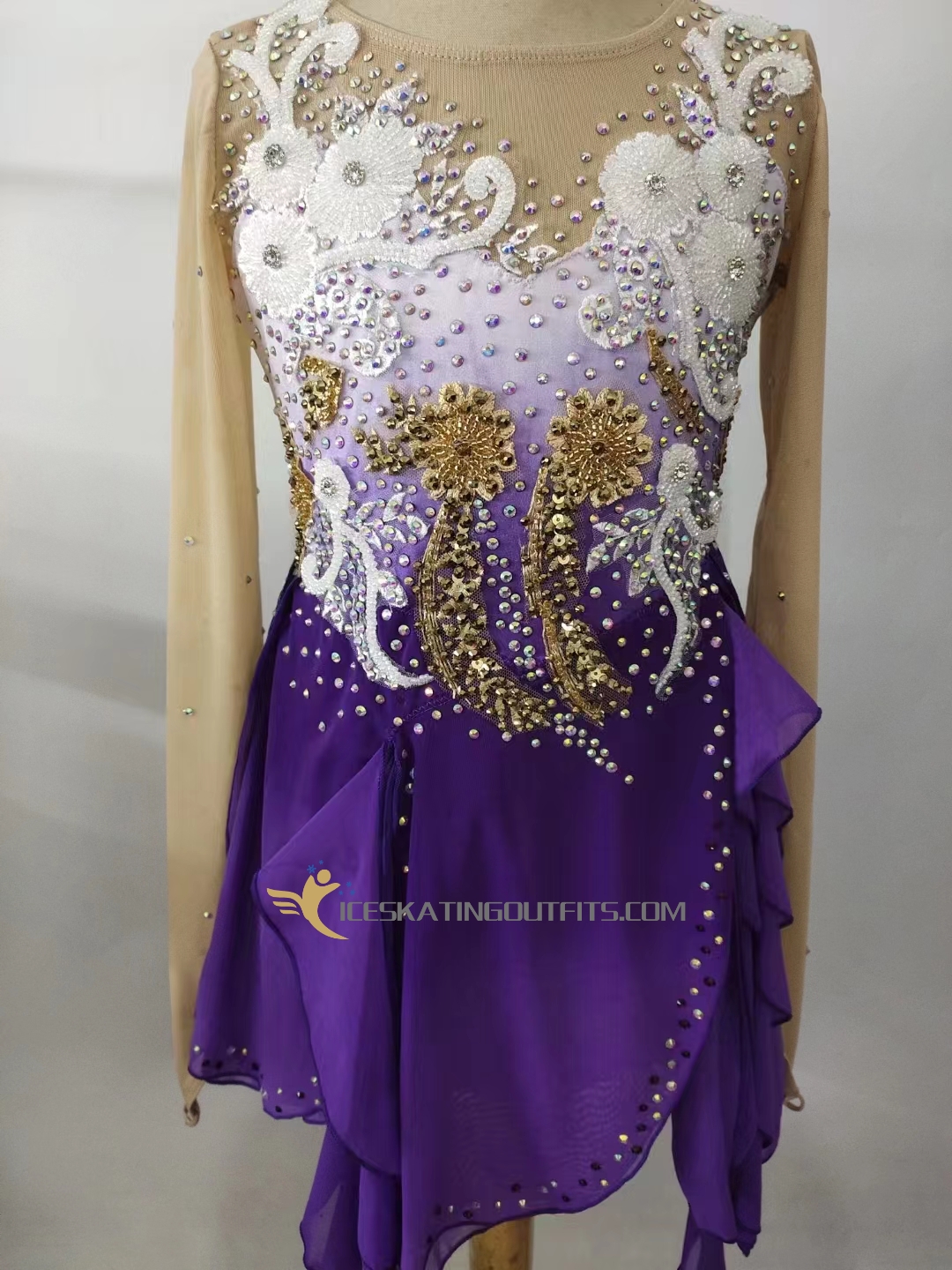 sparkly figure skating dresses for girls B343