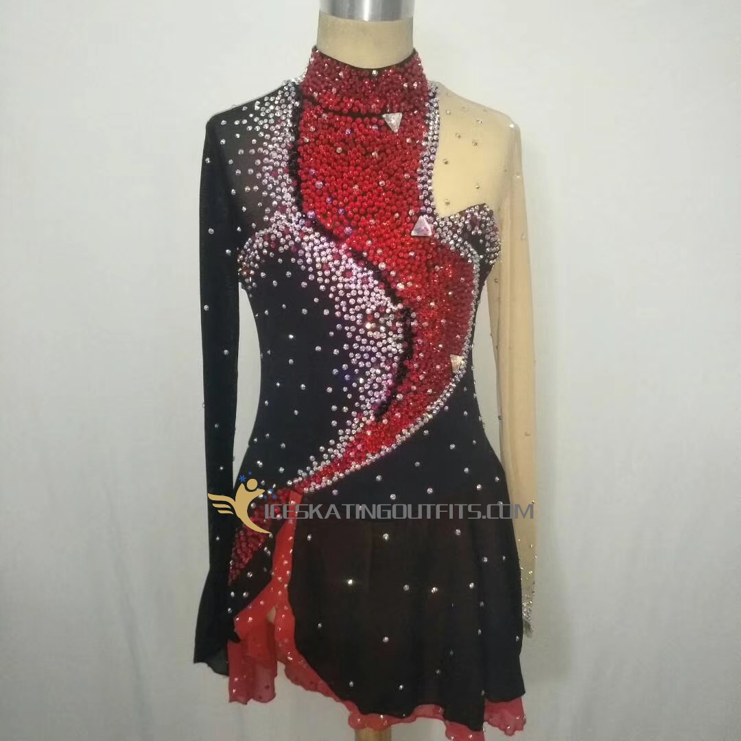sparkly figure skating dresses for kids B133