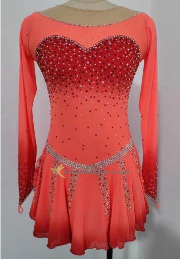 youth ice skating dresses B379